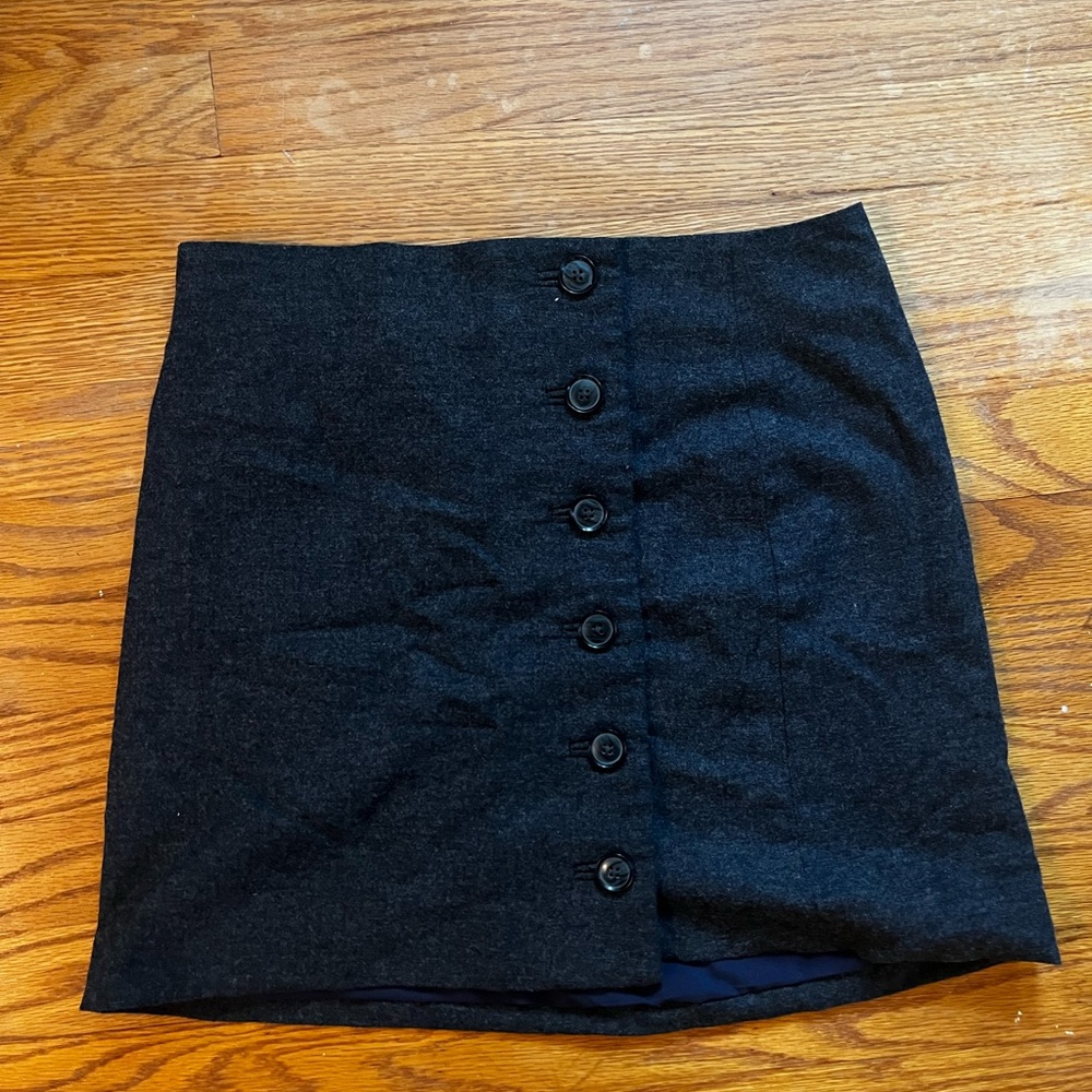 Banana Republic Black Button-Up Pencil Skirt